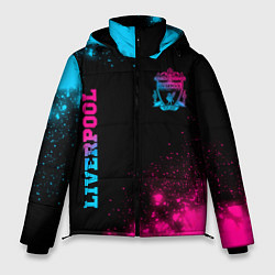 Мужская зимняя куртка Liverpool - neon gradient: надпись, символ