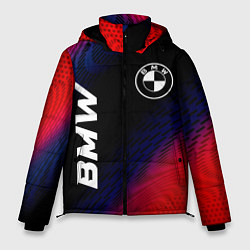 Мужская зимняя куртка BMW красный карбон