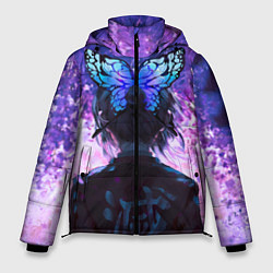 Куртка зимняя мужская Шинобу Кочо - Великолепная бабочка, цвет: 3D-светло-серый