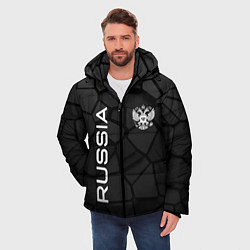 Куртка зимняя мужская Черная броня Россия, цвет: 3D-черный — фото 2