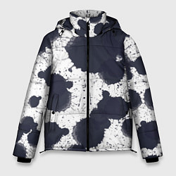 Куртка зимняя мужская Художник - акварельные кляксы, цвет: 3D-светло-серый