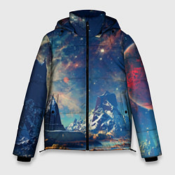 Мужская зимняя куртка Горы и бескрайний космос