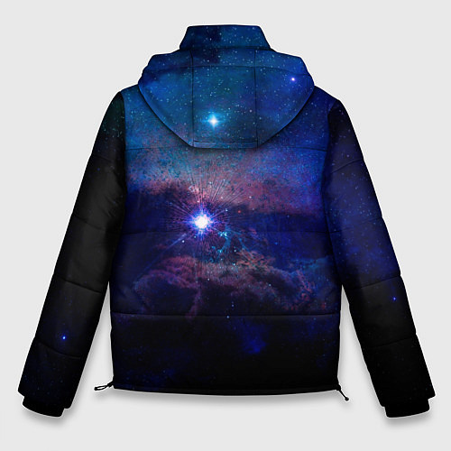 Мужская зимняя куртка Звёздное небо / 3D-Черный – фото 2