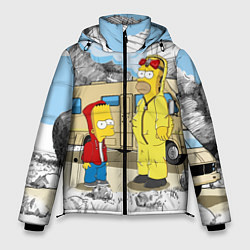 Мужская зимняя куртка Барт Симпсон и его папаша