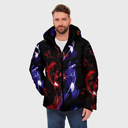 Куртка зимняя мужская Эффект дыма, цвет: 3D-красный — фото 2