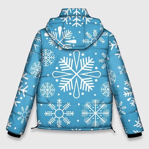 Мужская зимняя куртка Snow in blue / 3D-Черный – фото 2
