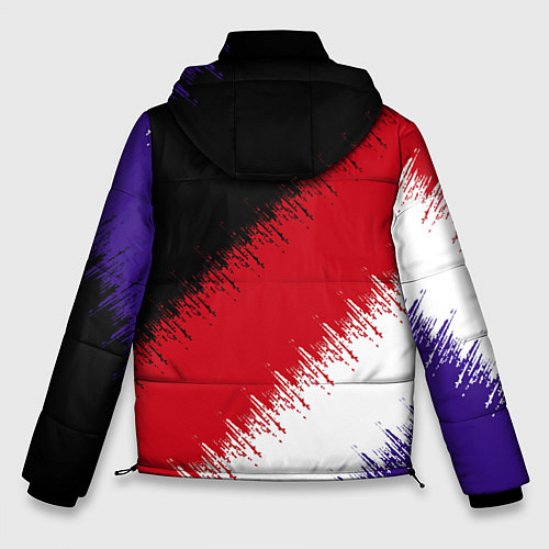 Мужская зимняя куртка Розлив краски / 3D-Черный – фото 2