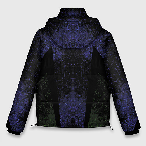 Мужская зимняя куртка Космические узоры / 3D-Светло-серый – фото 2