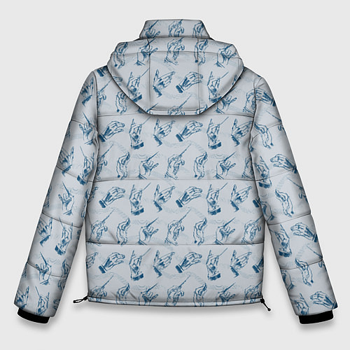 Мужская зимняя куртка Дирижер оркестра / 3D-Черный – фото 2
