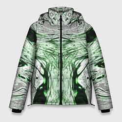 Куртка зимняя мужская Зеленый узор, цвет: 3D-красный