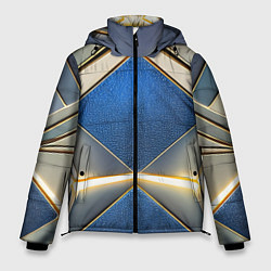 Куртка зимняя мужская Киберкостюм с подсветкой, цвет: 3D-светло-серый