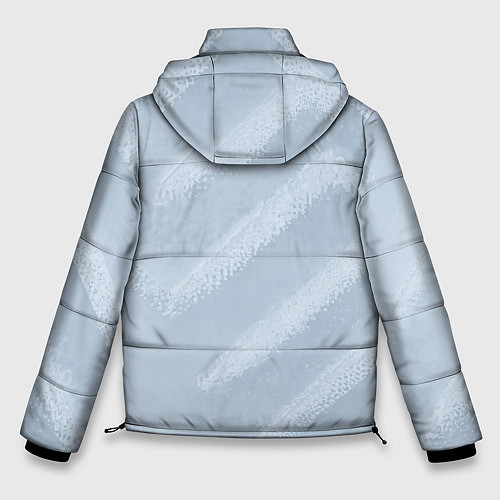 Мужская зимняя куртка Снежный узор / 3D-Черный – фото 2