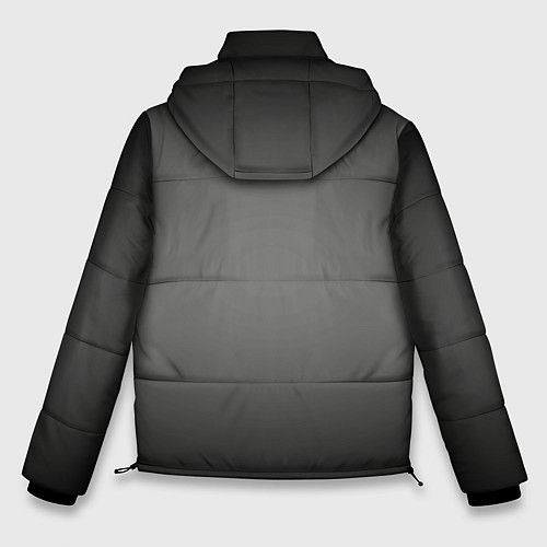 Мужская зимняя куртка Серый, черный градиент / 3D-Черный – фото 2