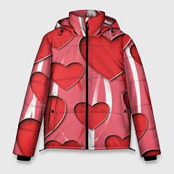 Куртка зимняя мужская Святой Валентин для твоих любимых, цвет: 3D-красный