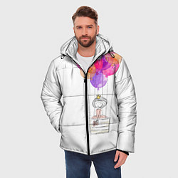 Куртка зимняя мужская Улётная принцесса, цвет: 3D-светло-серый — фото 2