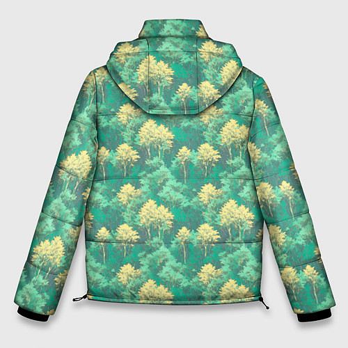 Мужская зимняя куртка Камуфляж деревья двуцветный / 3D-Черный – фото 2