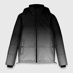 Куртка зимняя мужская От черного к белому, цвет: 3D-черный