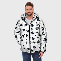 Куртка зимняя мужская Снежный барсик, цвет: 3D-черный — фото 2