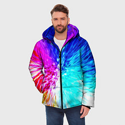 Куртка зимняя мужская Всплеск ярких красок, цвет: 3D-светло-серый — фото 2