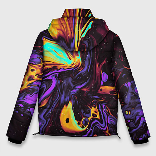Мужская зимняя куртка Космический всплеск / 3D-Черный – фото 2