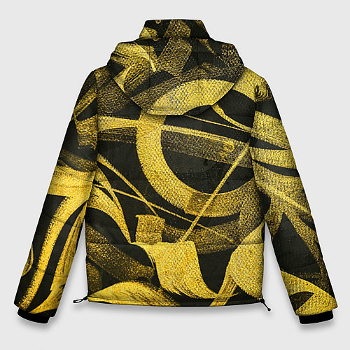 Мужская зимняя куртка Gold Calligraphic / 3D-Черный – фото 2