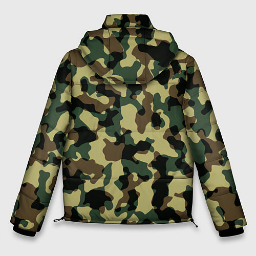 Мужская зимняя куртка Военный камуфляж / 3D-Черный – фото 2