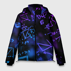 Куртка зимняя мужская Неоновые формулы, цвет: 3D-черный