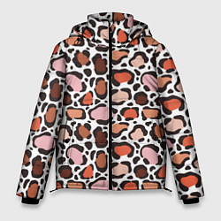 Мужская зимняя куртка Бесконечные цветные пятна леопарда