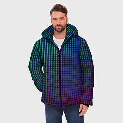 Куртка зимняя мужская Multicolored texture, цвет: 3D-светло-серый — фото 2