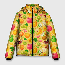 Куртка зимняя мужская Fruit abundance, цвет: 3D-красный