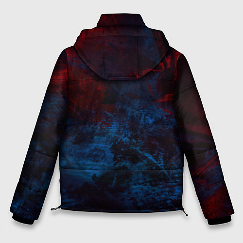 Мужская зимняя куртка Космическая абстракция битва / 3D-Черный – фото 2