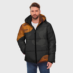 Куртка зимняя мужская Необычный камуфляж, цвет: 3D-светло-серый — фото 2