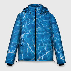 Куртка зимняя мужская Текстурный водяной паттерн, цвет: 3D-красный