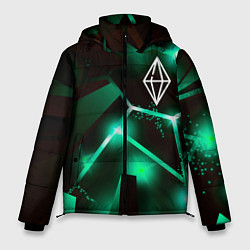 Куртка зимняя мужская The Sims разлом плит, цвет: 3D-черный