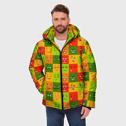 Куртка зимняя мужская Emotional little men, цвет: 3D-красный — фото 2