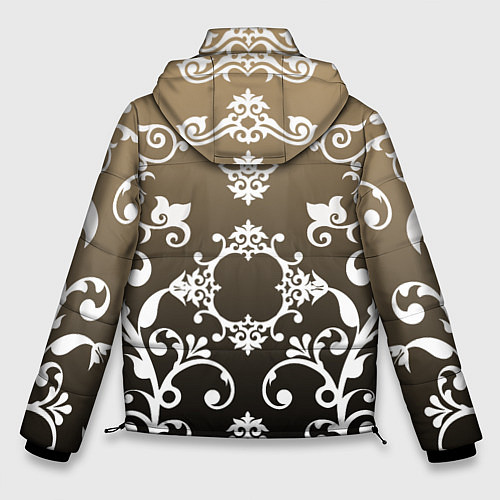 Мужская зимняя куртка Череп с узорами / 3D-Черный – фото 2