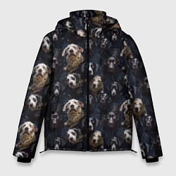 Мужская зимняя куртка Паттерн из собак
