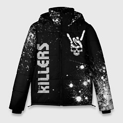 Мужская зимняя куртка The Killers и рок символ на темном фоне