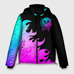 Куртка зимняя мужская Motorhead неоновый огонь, цвет: 3D-черный