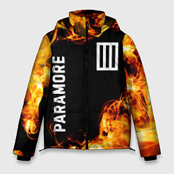 Мужская зимняя куртка Paramore и пылающий огонь