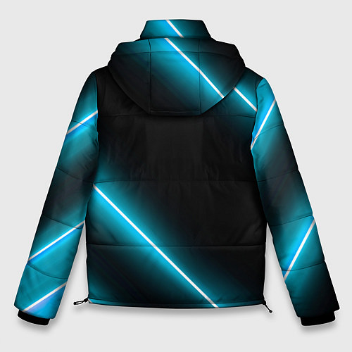 Мужская зимняя куртка Infiniti неоновые лампы / 3D-Черный – фото 2