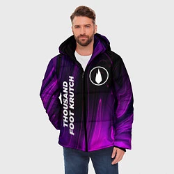 Куртка зимняя мужская Thousand Foot Krutch violet plasma, цвет: 3D-черный — фото 2