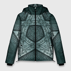 Куртка зимняя мужская Звёздочный древний набор сигилов, цвет: 3D-черный