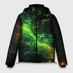 Куртка зимняя мужская Зеленая молния, цвет: 3D-красный