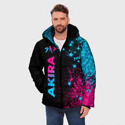 Куртка зимняя мужская Akira - neon gradient: по-вертикали, цвет: 3D-черный — фото 2