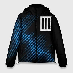 Куртка зимняя мужская Paramore звуковая волна, цвет: 3D-черный