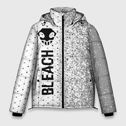 Куртка зимняя мужская Bleach glitch на светлом фоне: по-вертикали, цвет: 3D-черный
