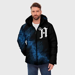 Куртка зимняя мужская Architects звуковая волна, цвет: 3D-черный — фото 2