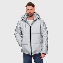 Куртка зимняя мужская Волны светло-серый, цвет: 3D-светло-серый — фото 2