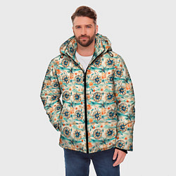 Куртка зимняя мужская Компас летний паттерн, цвет: 3D-светло-серый — фото 2